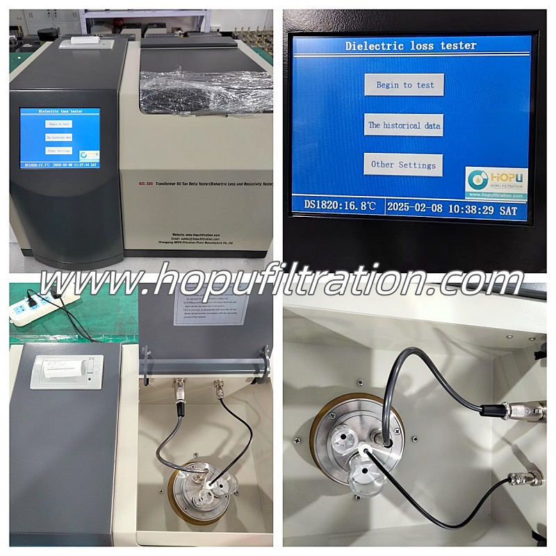 Transformer Oil Tan Delta Tester, Oil Dielectric Loss and Resistivity Tester