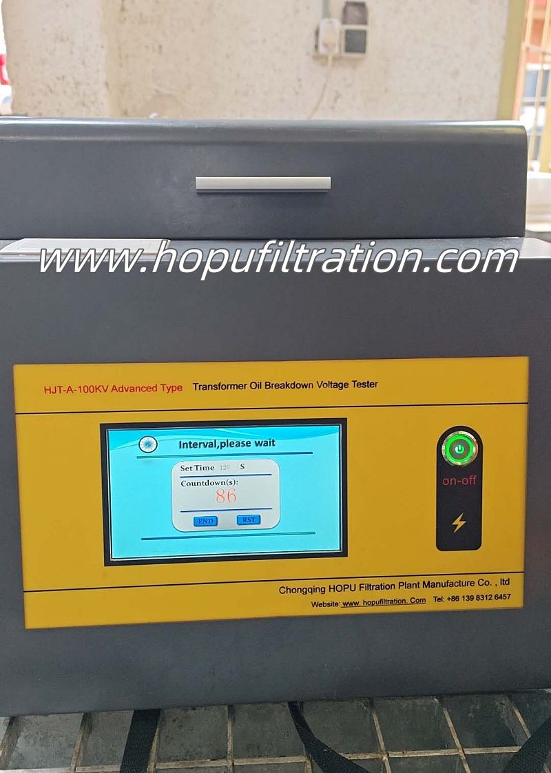 Site working Transformer Oil BDV tester